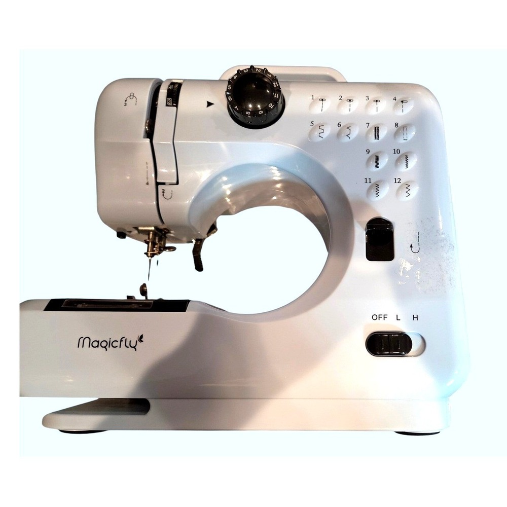 Magicfly Sewing Machine Portable 12 Stitch White with Foot Pedal Parts Only
